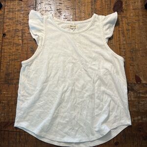 Madewell White Sleeveless Women's Top
